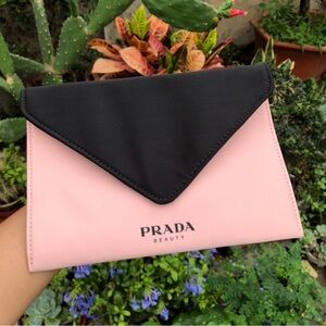 GWP Prada Pink and Black Envelope Pouch